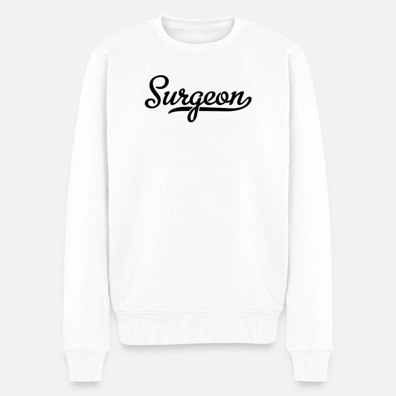 Chirurg - Männer Premium Bio Pullover - Weiß