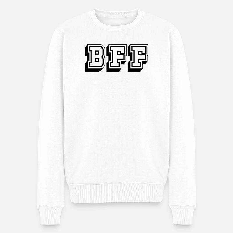 Tshirt BFF noir - Pull Premium bio Homme - blanc