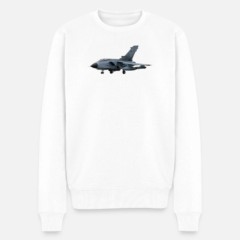 Tornado - Männer Premium Bio Pullover - Weiß