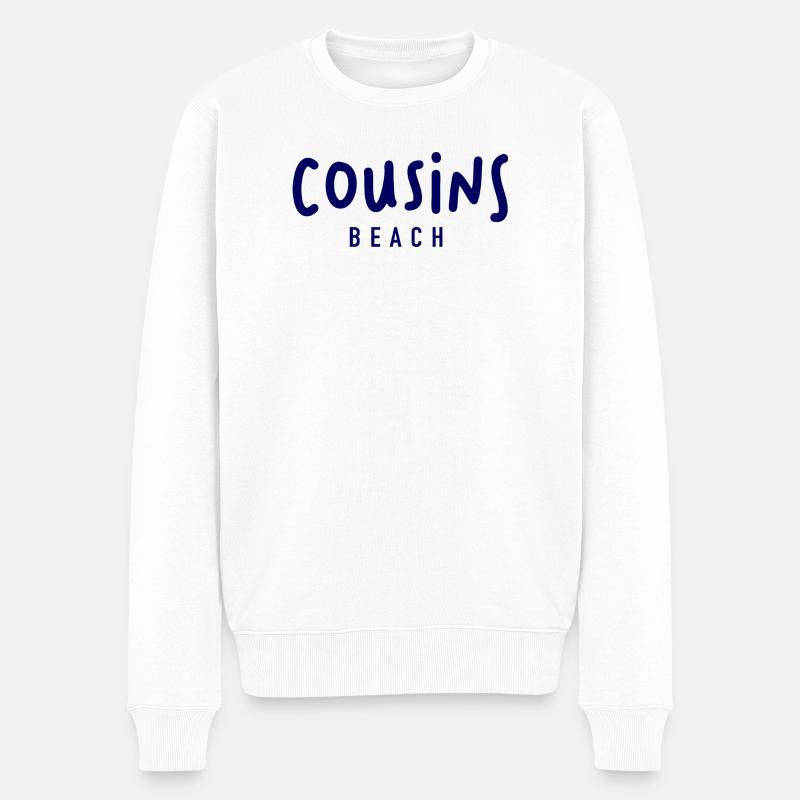 Cousins Beach – Sommer, Sonne & Erinnerungen - Männer Premium Bio Pullover - Weiß