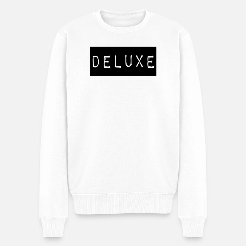 deluxe_2 - Pull Premium bio Homme - blanc