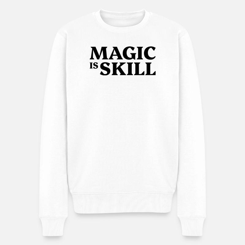 La magie, c’est la compétence - Pull Premium bio Homme - blanc