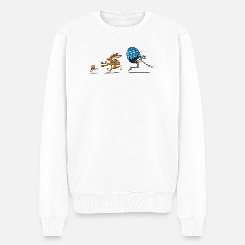YUTROVNE JEJKO ZAJACA HONI - Pull Premium bio Homme - blanc