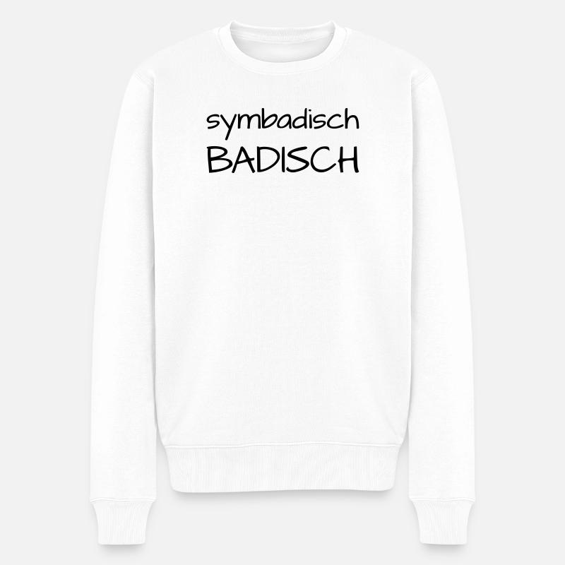 Symbadisch Badisch - Männer Premium Bio Pullover - Weiß