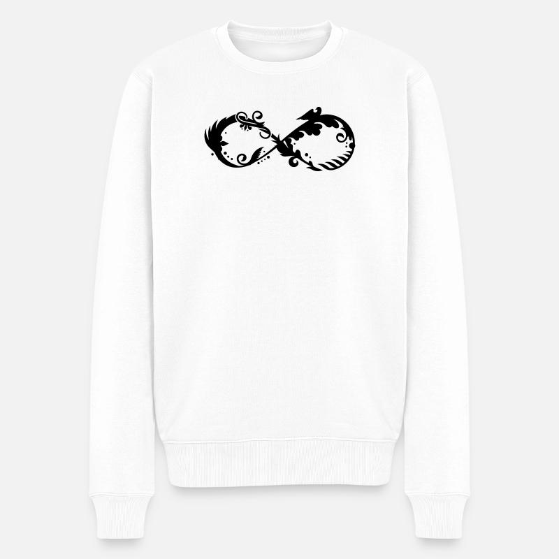 Un symbole de l'infini - Pull Premium bio Homme - blanc