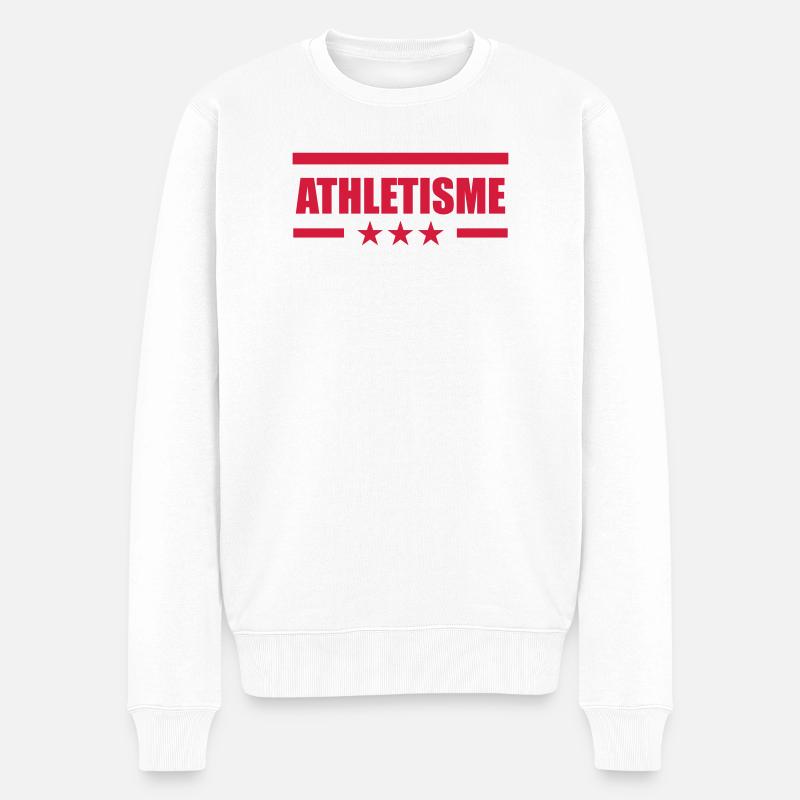 Athlétisme - Pull Premium bio Homme - blanc