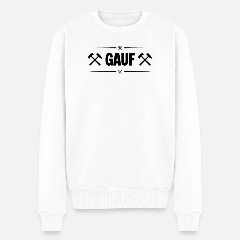 Gruesse aus dem Erzgebirge - Männer Premium Bio Pullover - Weiß
