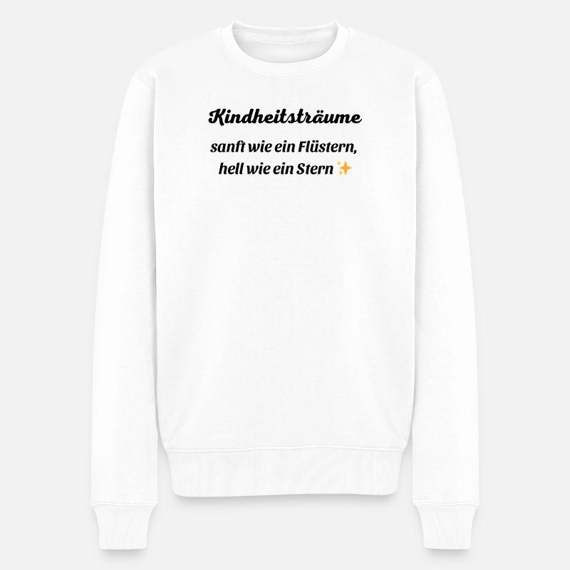 Rêves d’enfant1 - Pull Premium bio Homme - blanc