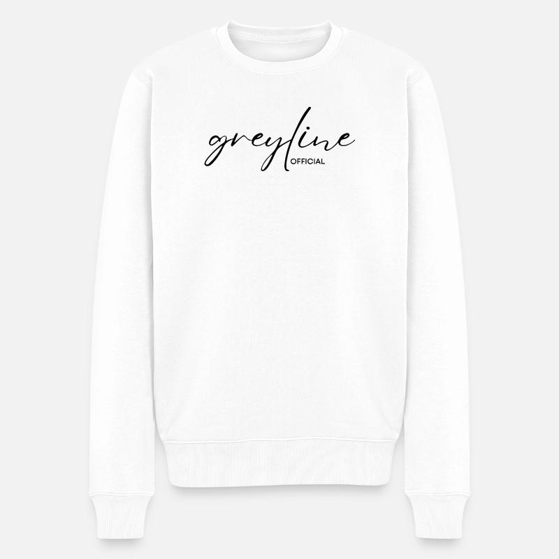 Greyline Official - Männer Premium Bio Pullover - Weiß