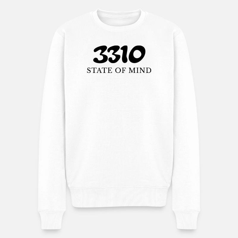 3310 Geisteszustand - Männer Premium Bio Pullover - Weiß