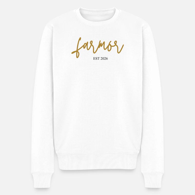 farmor est 2026 - Männer Premium Bio Pullover - Weiß