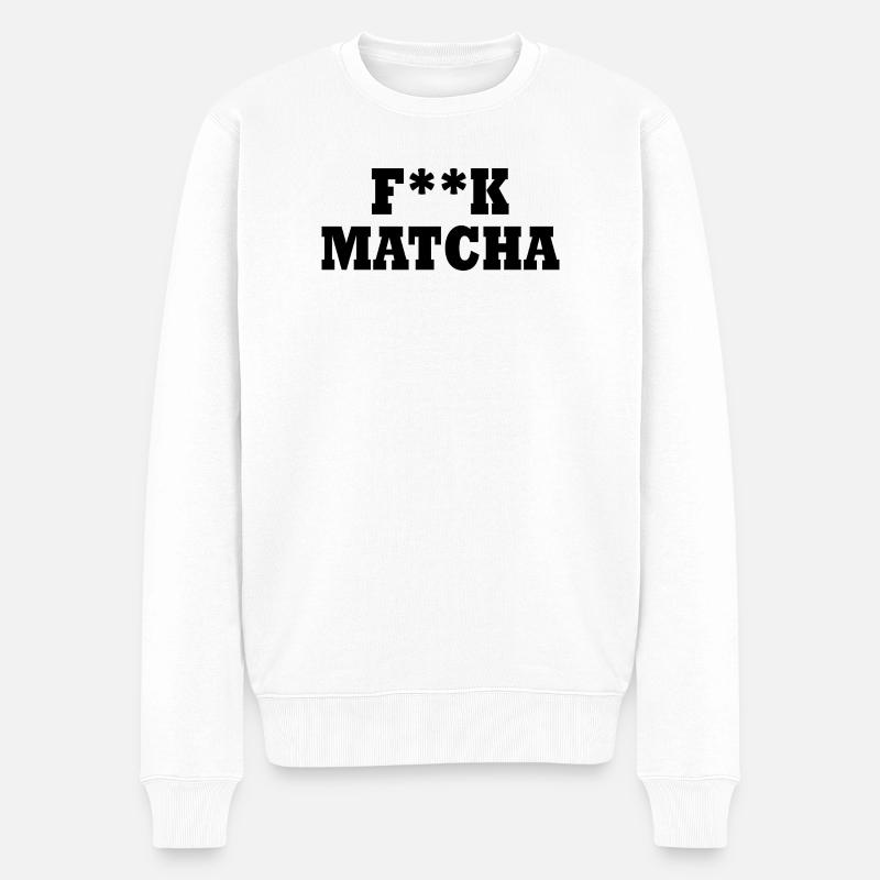 Merde au matcha - Pull Premium bio Homme - blanc