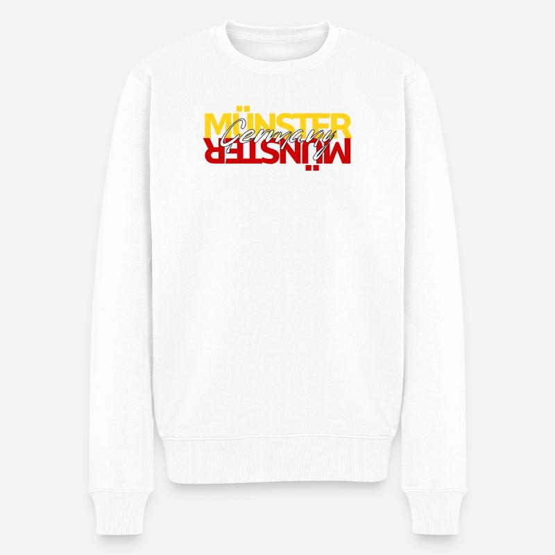 Münster Germany - Männer Premium Bio Pullover - Weiß