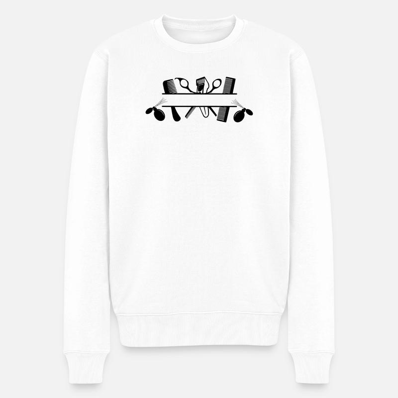 Les coiffeurs attribuent une bonne odeur - Pull Premium bio Homme - blanc