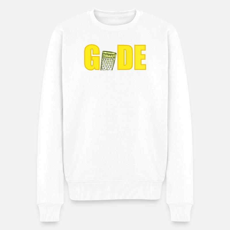 Gude Apfelwein Hessen - Männer Premium Bio Pullover - Weiß