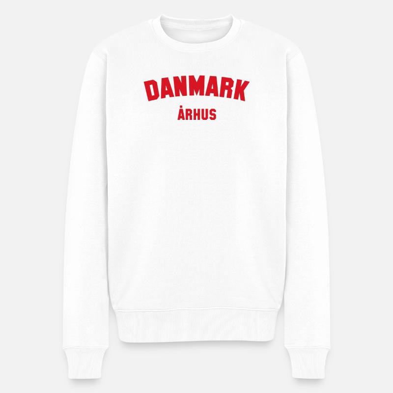 ARHUS Danmark, Danemark - Pull Premium bio Homme - blanc
