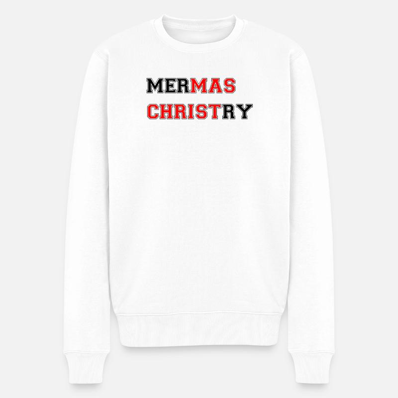 Merry Christmas - Pull Premium bio Homme - blanc