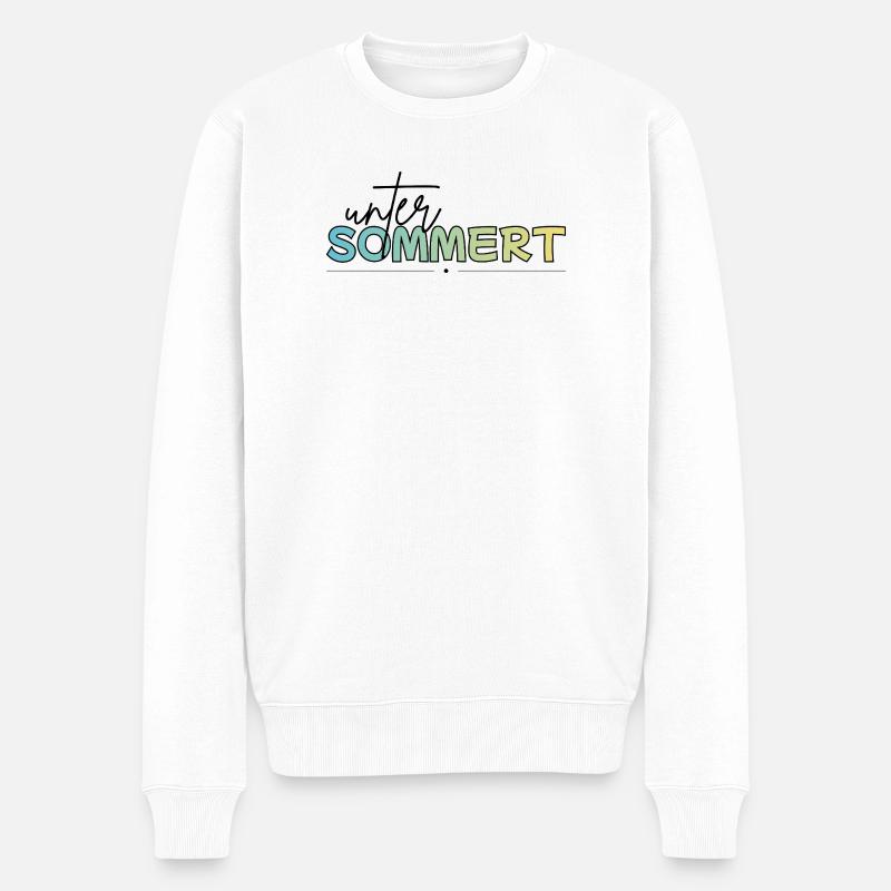Sous été, vacances, été - Pull Premium bio Homme - blanc