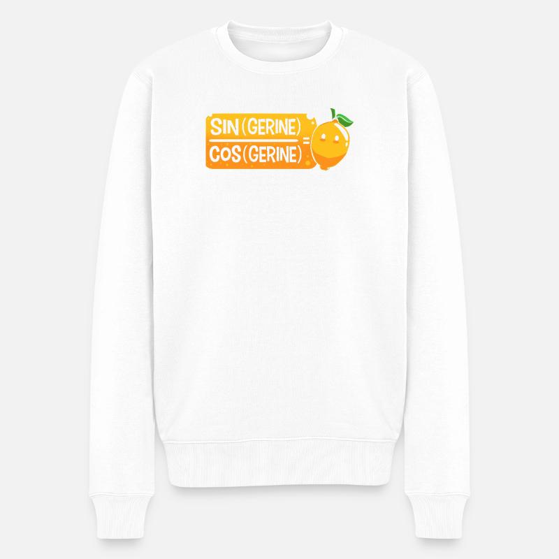 Mathematik mathematisch Mathe Mathematiker - Männer Premium Bio Pullover - Weiß