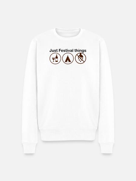 Festival Season - Men's Premium Organic Jumper - white