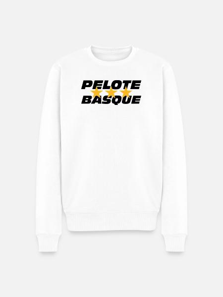 Pelote Basque - Pull Premium bio Homme - blanc