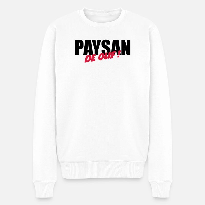 Paysan de ouf ! - Pull Premium bio Homme - blanc