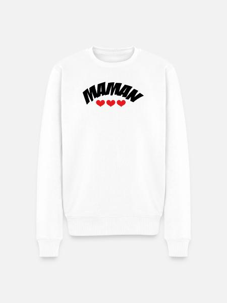 Mom / Mother's Day - Men's Premium Organic Jumper - white