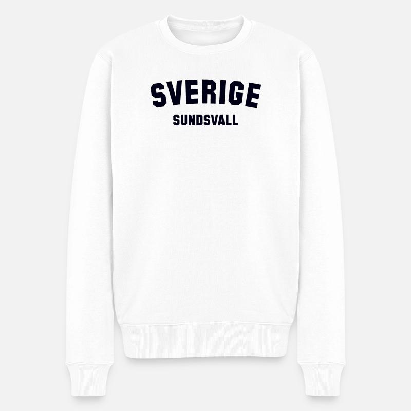 SUNDSVALL, Suède, Suède - Pull Premium bio Homme - blanc