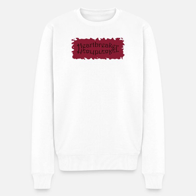 Briseur de cœur - Herzensbrecher - Pull Premium bio Homme - blanc