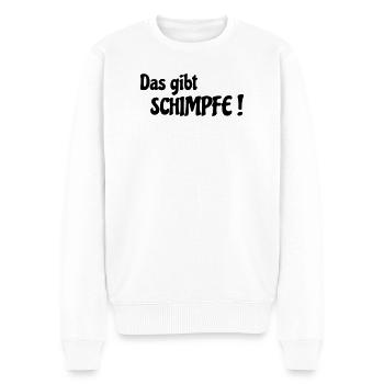 Das gibt Schimpfe - Männer Premium Bio Pullover - Weiß - Vorne - Thijin (182cm)