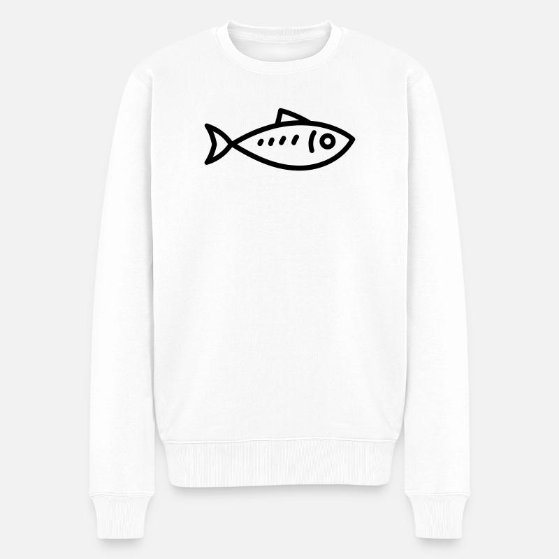 Hering - Männer Premium Bio Pullover - Weiß