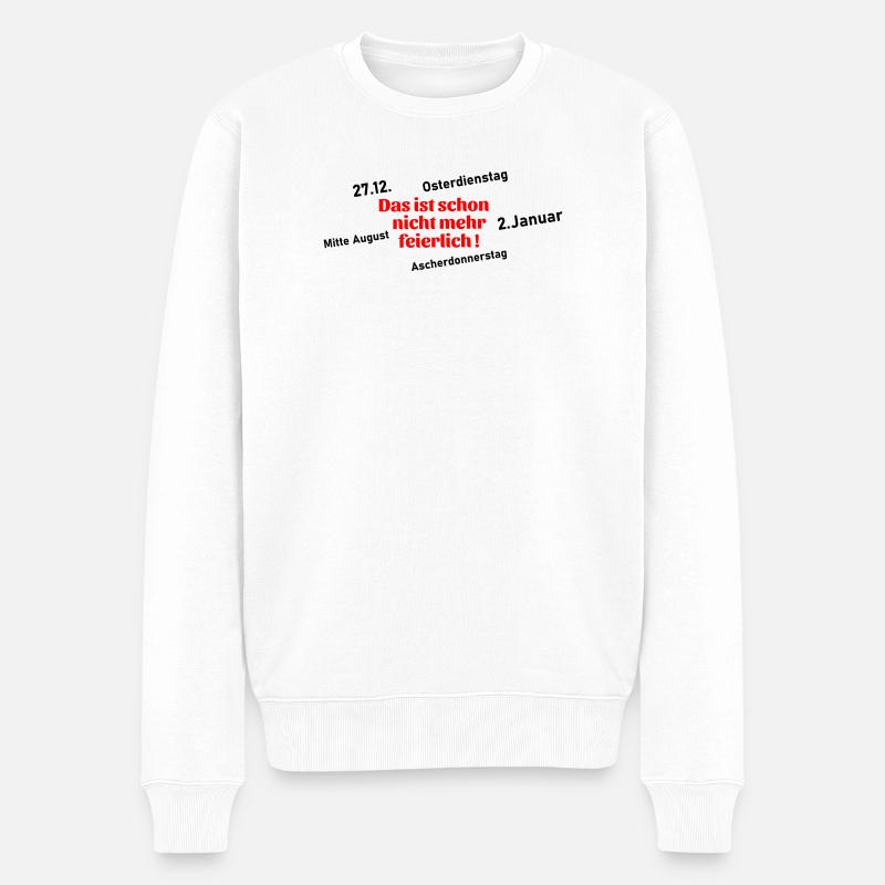 Ce n’est plus solennel - Pull Premium bio Homme - blanc