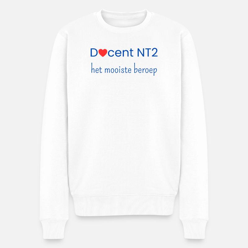 Enseignant NT2 : la meilleure profession - Pull Premium bio Homme - blanc