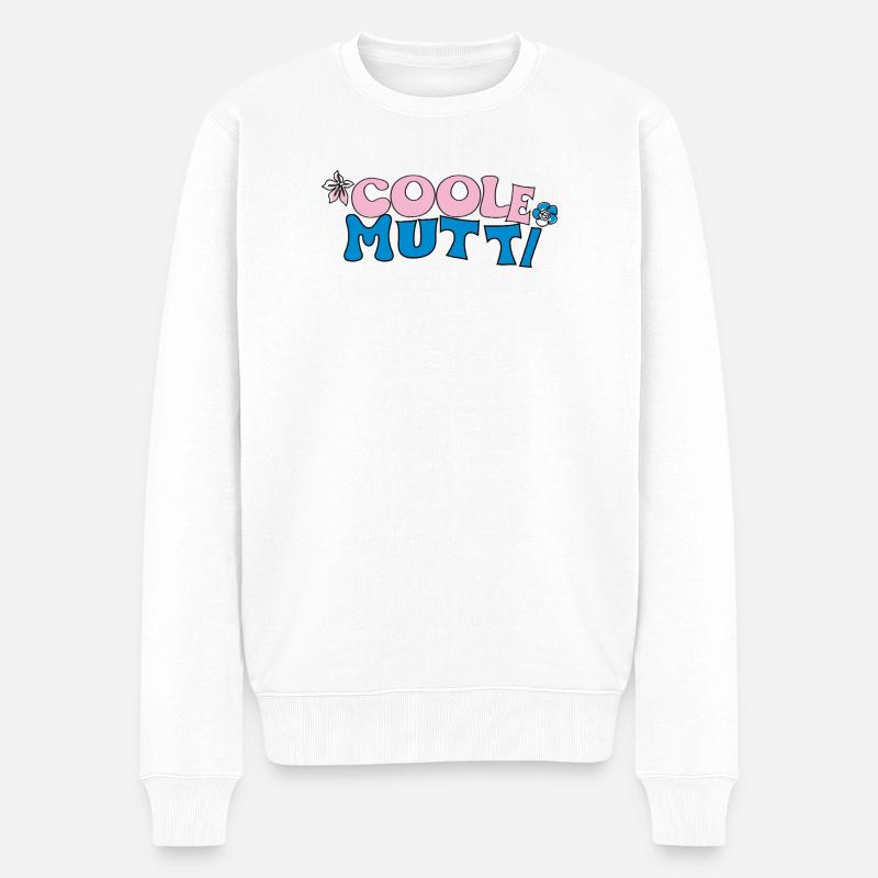 Maman cool - Pull Premium bio Homme - blanc