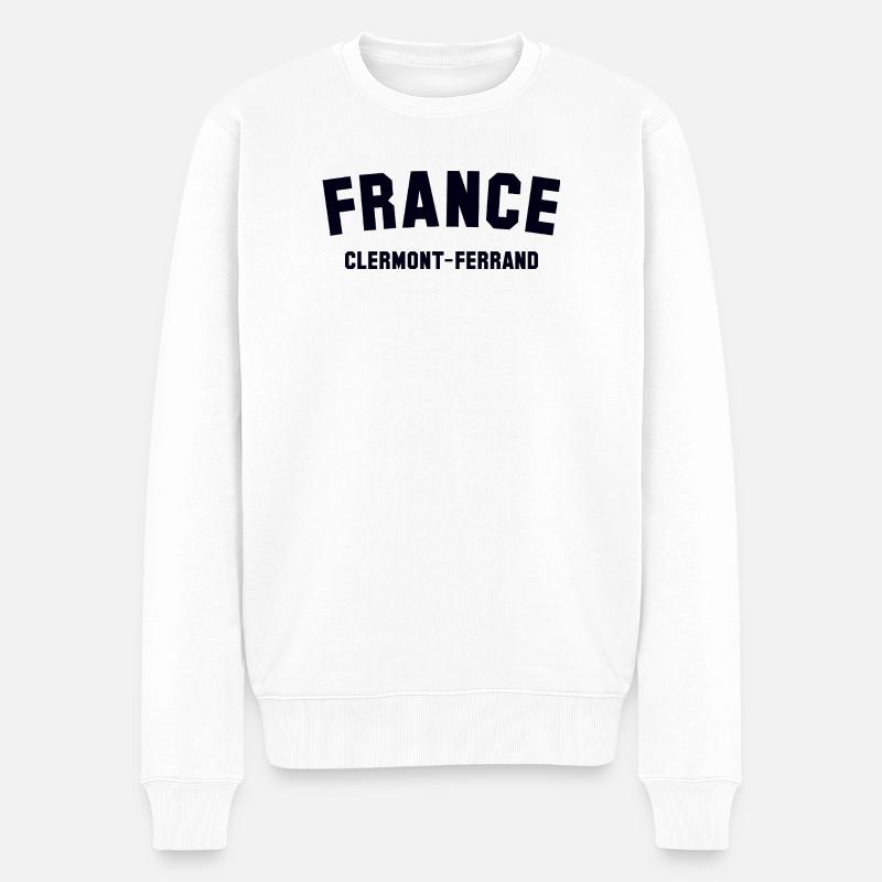 Clermont, Ferrand, France, Frankreich - Pull Premium bio Homme - blanc