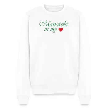 Manarola in meinem Herzen - Männer Premium Bio Pullover - Weiß - Vorne - Thijin (182cm)