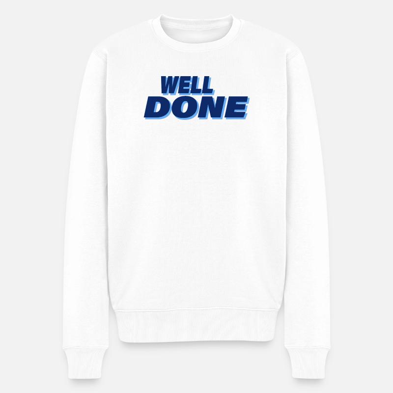 BRAVO - Pull Premium bio Homme - blanc