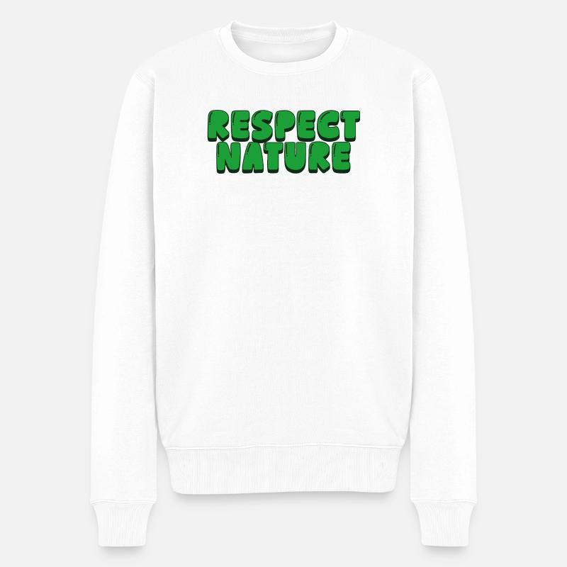 Respecter la nature - Pull Premium bio Homme - blanc