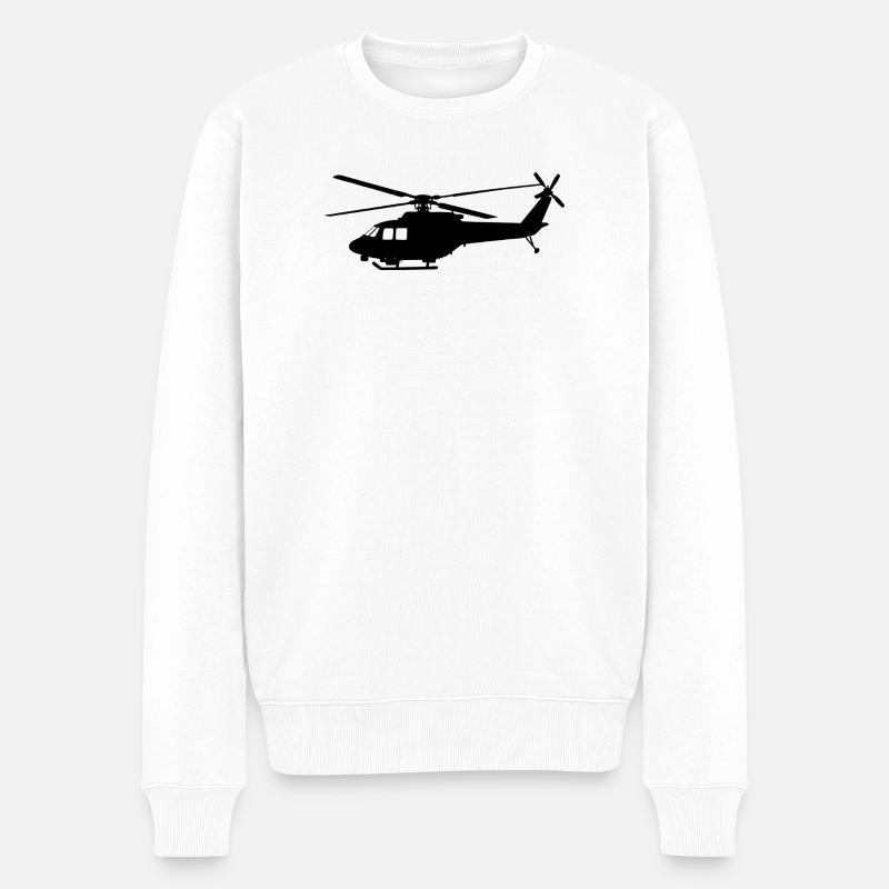 Hélicoptère - Pull Premium bio Homme - blanc