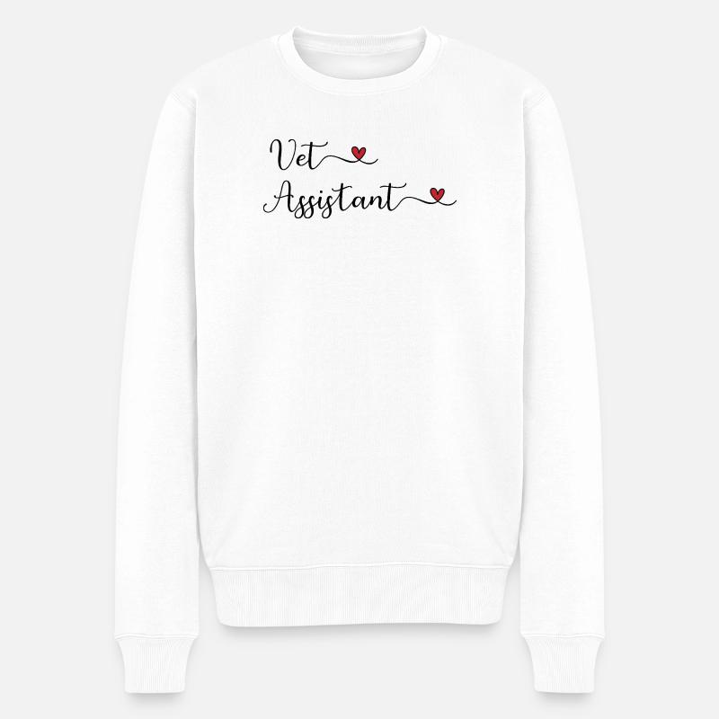 Assistant vétérinaire - Pull Premium bio Homme - blanc