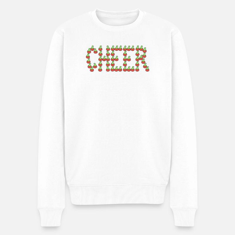 Les tomates s’encouragent - Pull Premium bio Homme - blanc