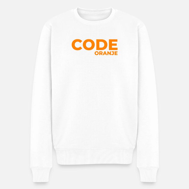 Code Oranje - Pays-Bas - Niederlande - Pull Premium bio Homme - blanc