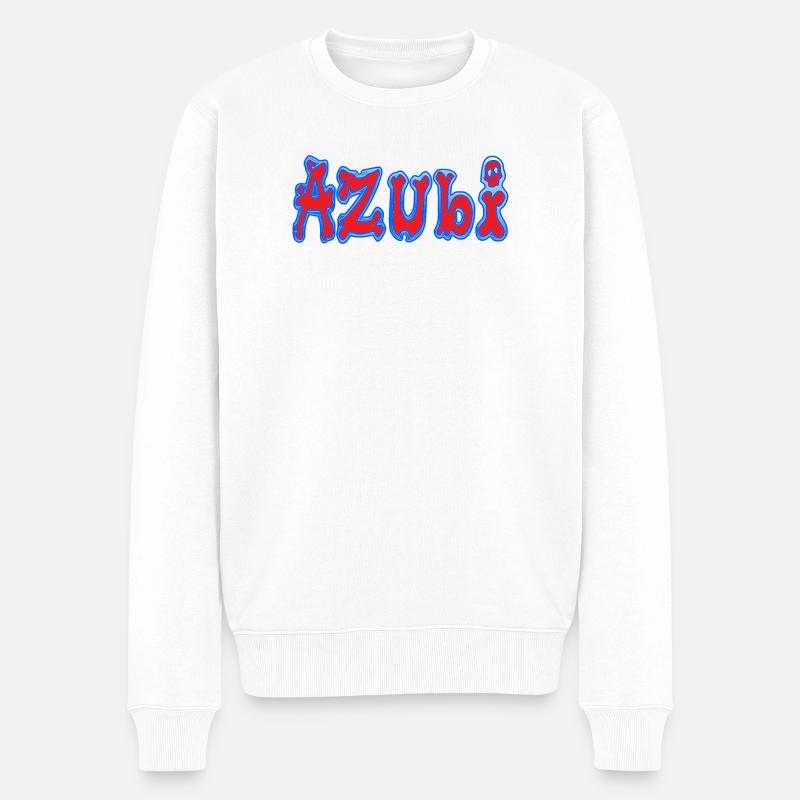 Azubi - Männer Premium Bio Pullover - Weiß