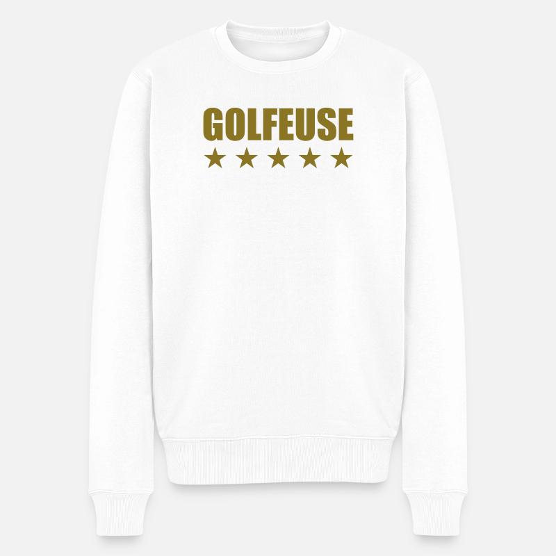 Golfeuse - Pull Premium bio Homme - blanc