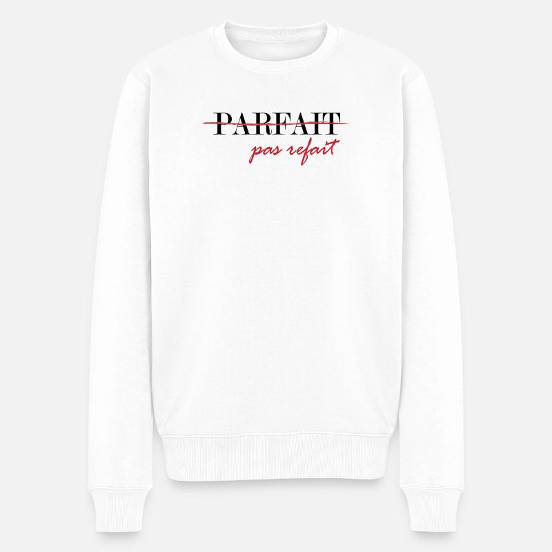 Parfait, pas refait (noir) - Pull Premium bio Homme - blanc