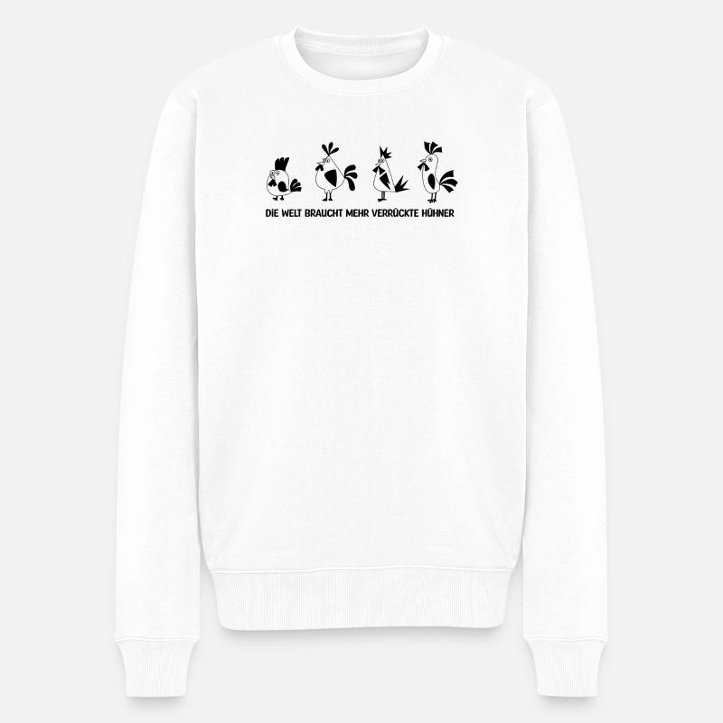 Dicton de poulets - Pull Premium bio Homme - blanc