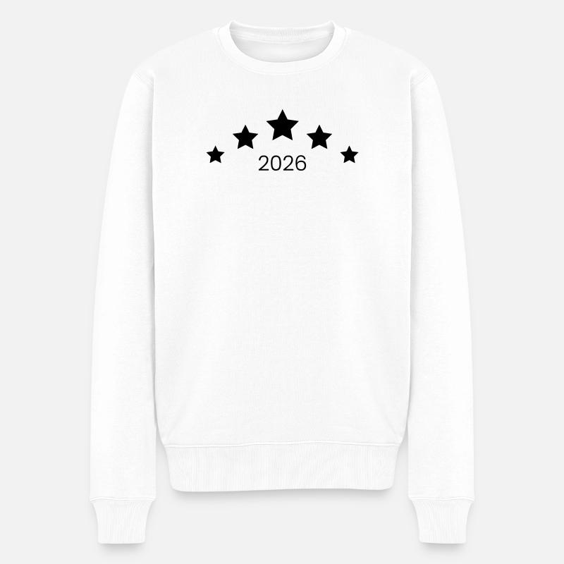 Étoiles symboliques 2026 - Pull Premium bio Homme - blanc