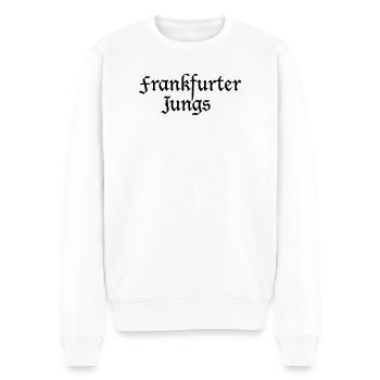 Frankfurter Jungs Frankfurt Design Shirts - Männer Premium Bio Pullover - Weiß - Vorne - Thijin (182cm)