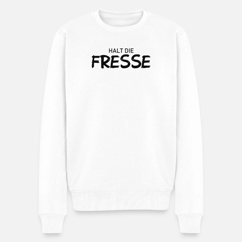 Tais-toi - Diction cool - Pull Premium bio Homme - blanc
