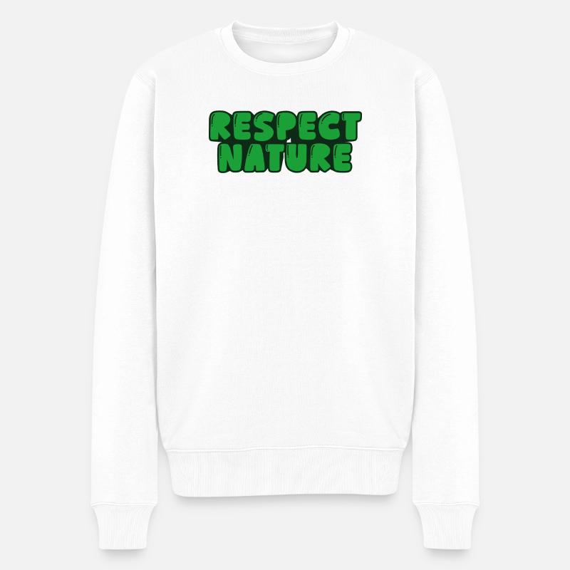 Respecter la nature - Pull Premium bio Homme - blanc